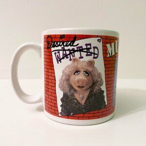 Vtg Miss Piggy Muppets Mugshot Mug by Presents Co Flaws